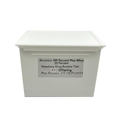 Accuracy 100 Percent Plus Minus 20 Percent Veterinary Drug Residue Test Kit Offering High Recovery 75 to 100 Percent for Testing