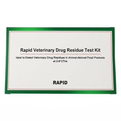 Rapid Veterinary Drug Residue Test Kit Ideal to Detect Veterinary Drug Residues in Animal-derived Food Products at 2-8°C
